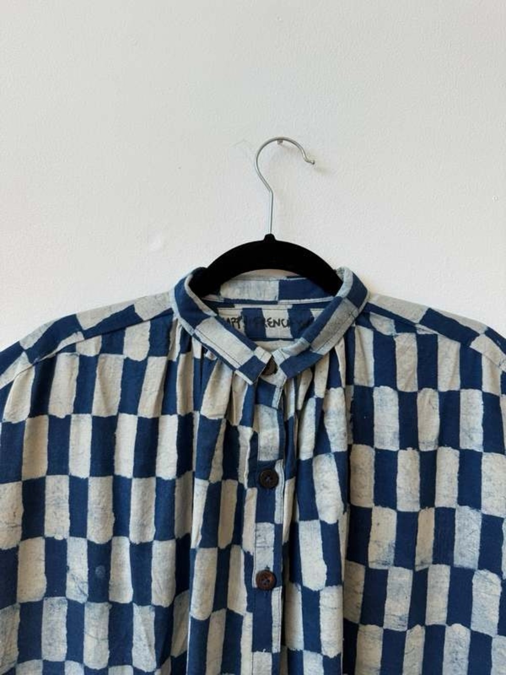 Happy French Gang Elise Big Rectangle Dress Indigo One Size - Picture 3 of 9